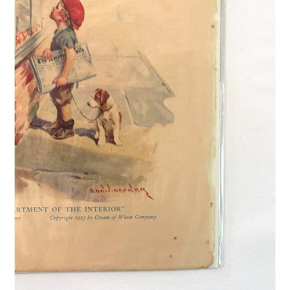 1923 Antique Ad: Cream of Wheat | A Vacancy in the Department of the Interior - Picture 4 of 4